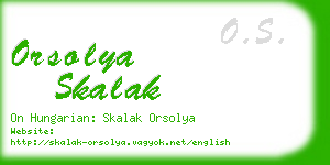 orsolya skalak business card
